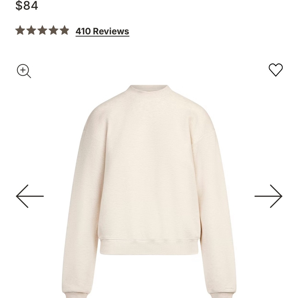 SKIMS Women's oatmeal Crewneck